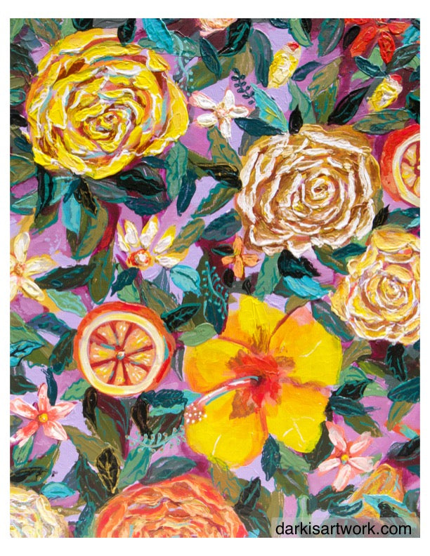 Summer Florals #7 PRINT 8.5x11in