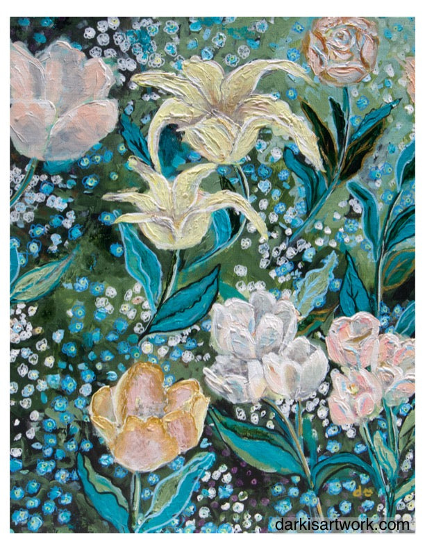 Winter Floral #2 PRINT 8.5x11in