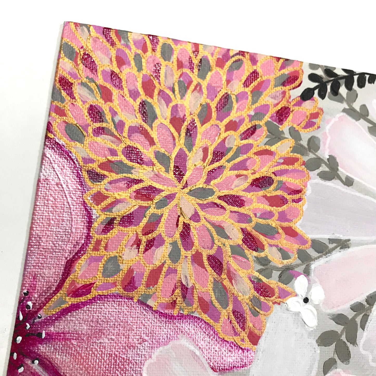 Color Wheel Hand-painted Original #4 - pink
