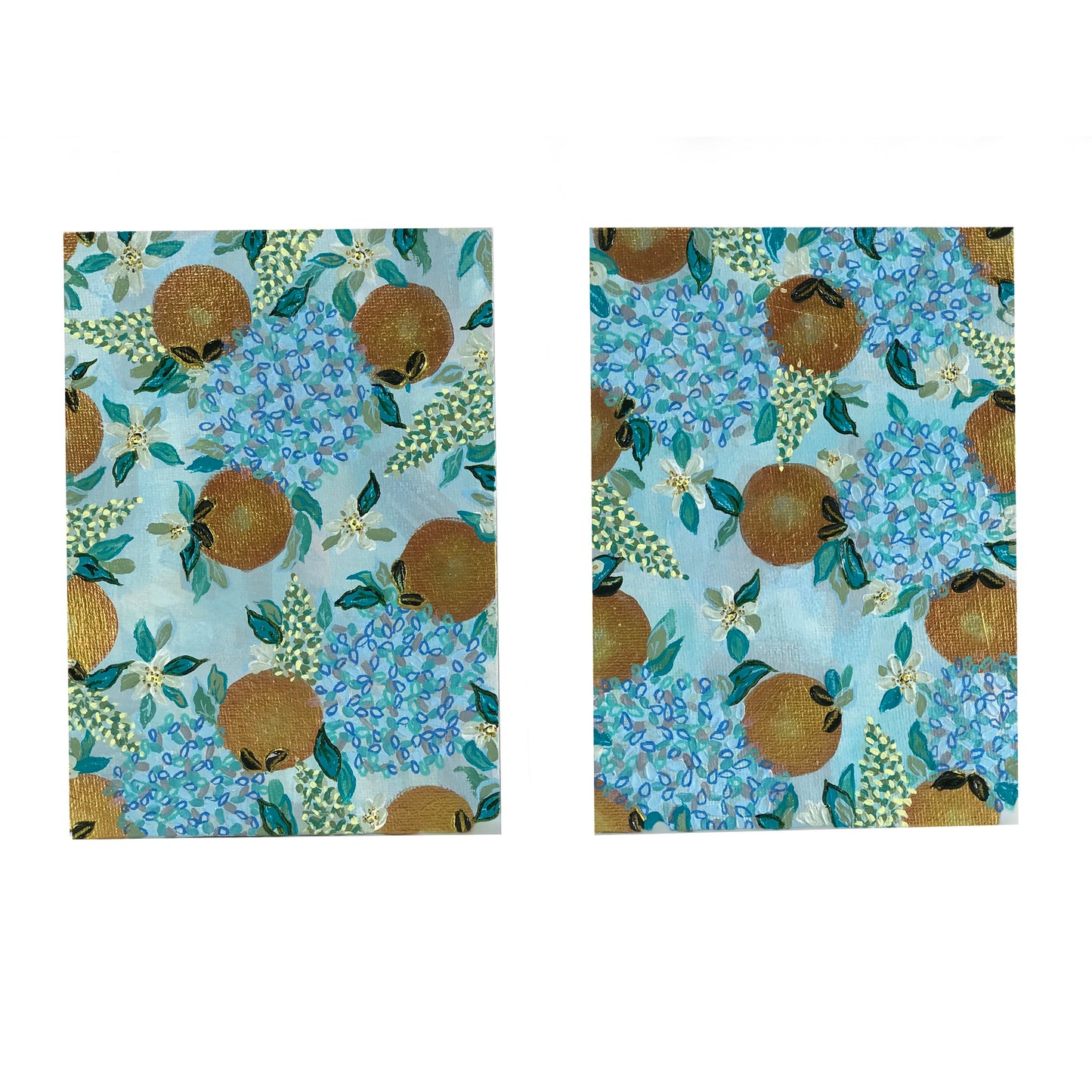 Orange You Awesome Hand-painted Original #3 - 5x7in