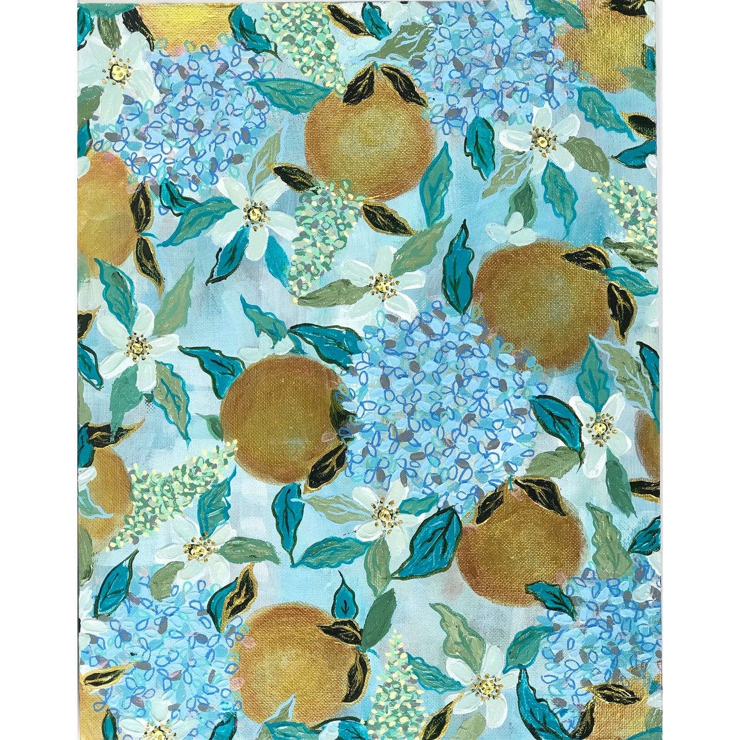 Orange You Awesome Hand-painted Original #8 - 11x14 in