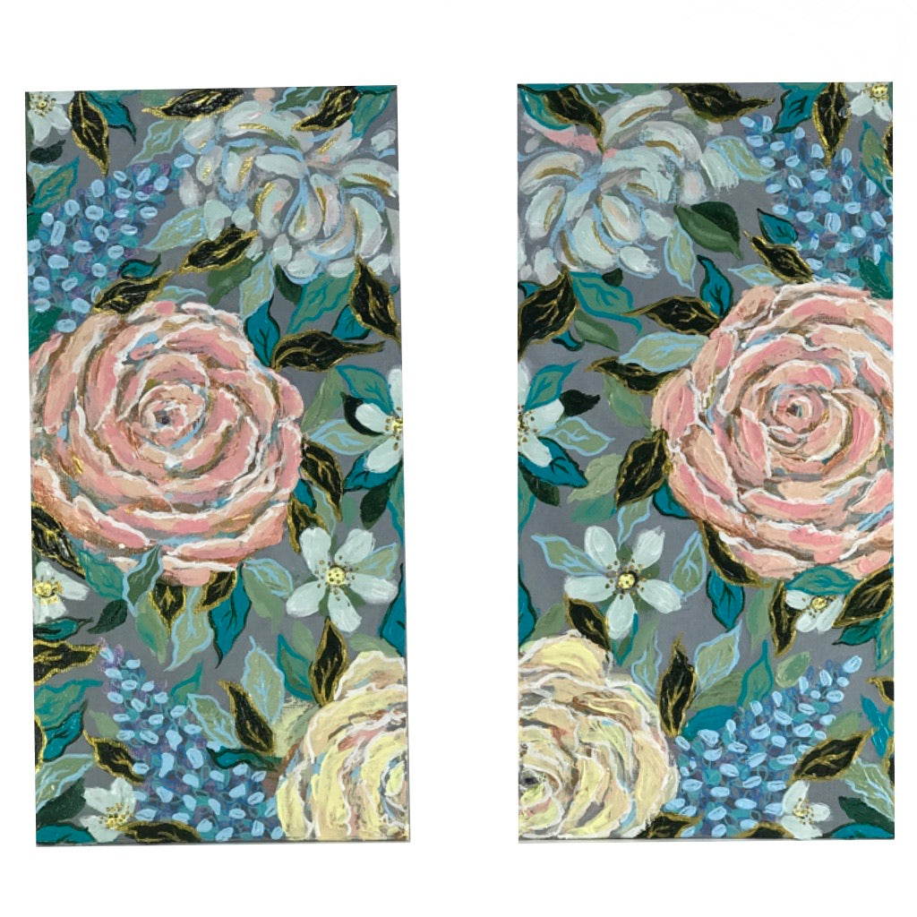 Winter Floral Hand-painted Original #5
