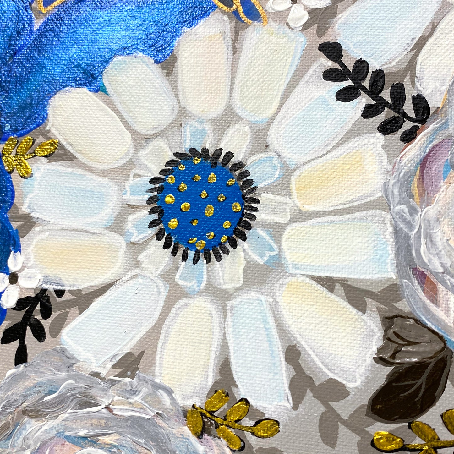 Color Wheel Hand-painted Original #1 - Blue