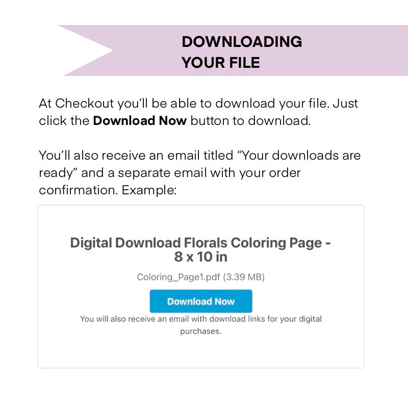 Digital Download Winter Florals Coloring Page