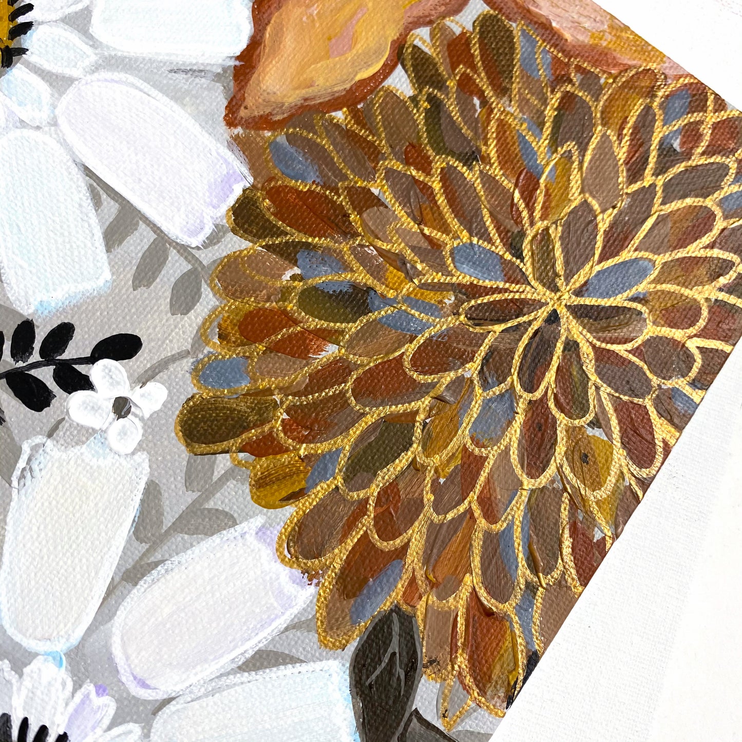 Color Wheel Hand-painted Original #3 - Orange