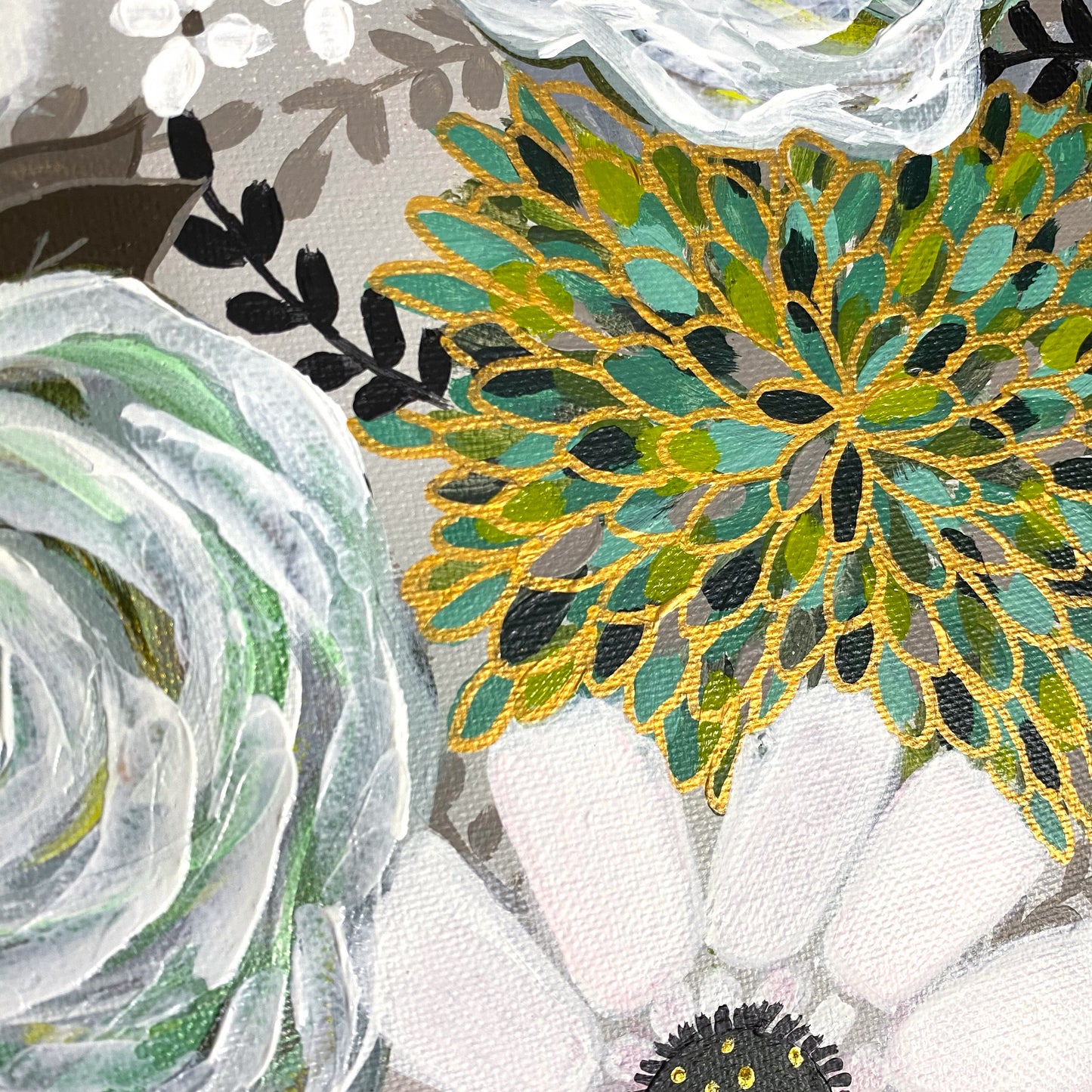 Color Wheel Hand-painted Original #2 - Green