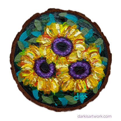 Sunflower Trio-2 Ornament
