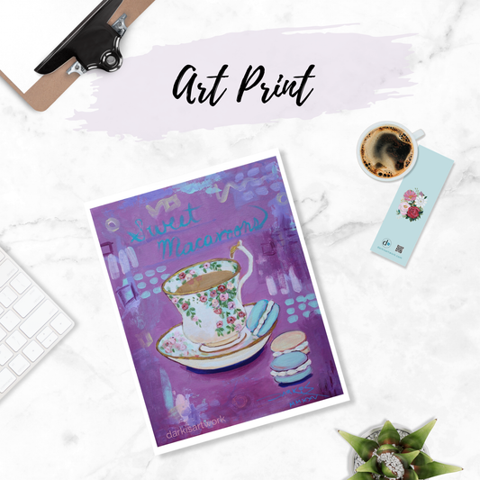 Sweet Macarons PRINT 8.5x11in