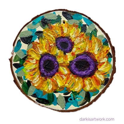 Sunflower Trio-3 Ornament