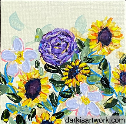 Pastel Florals Mini #3 - Yellow