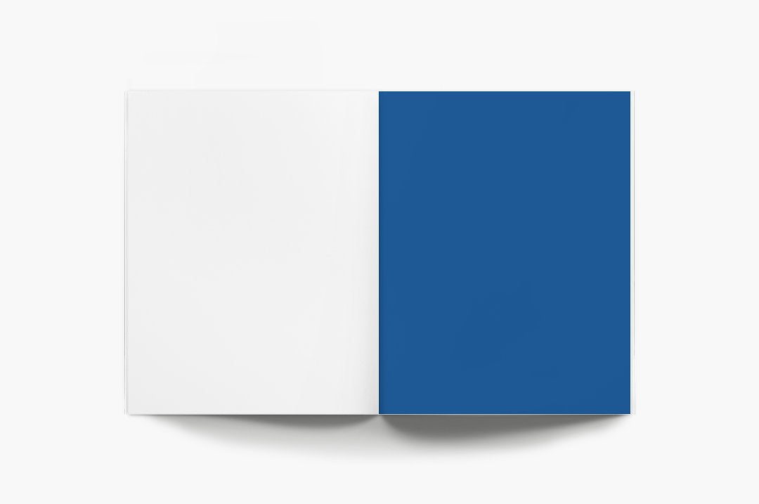Layflat Lined Notebook Color Wheel Blue