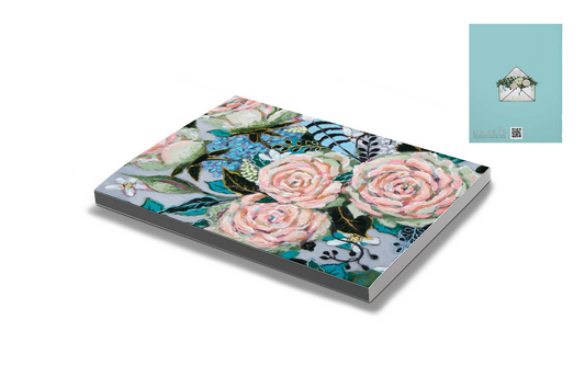 Layflat Lined Notebook Winter Floral 1-2