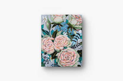 Layflat Lined Notebook Winter Floral 1-2