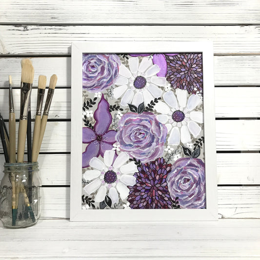 Color Wheel Hand-painted Original #5 - Purple